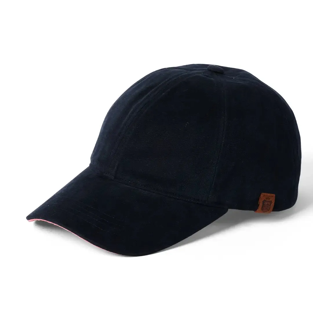 Canvas Baseball Cap - Navy/Salmon by Failsworth