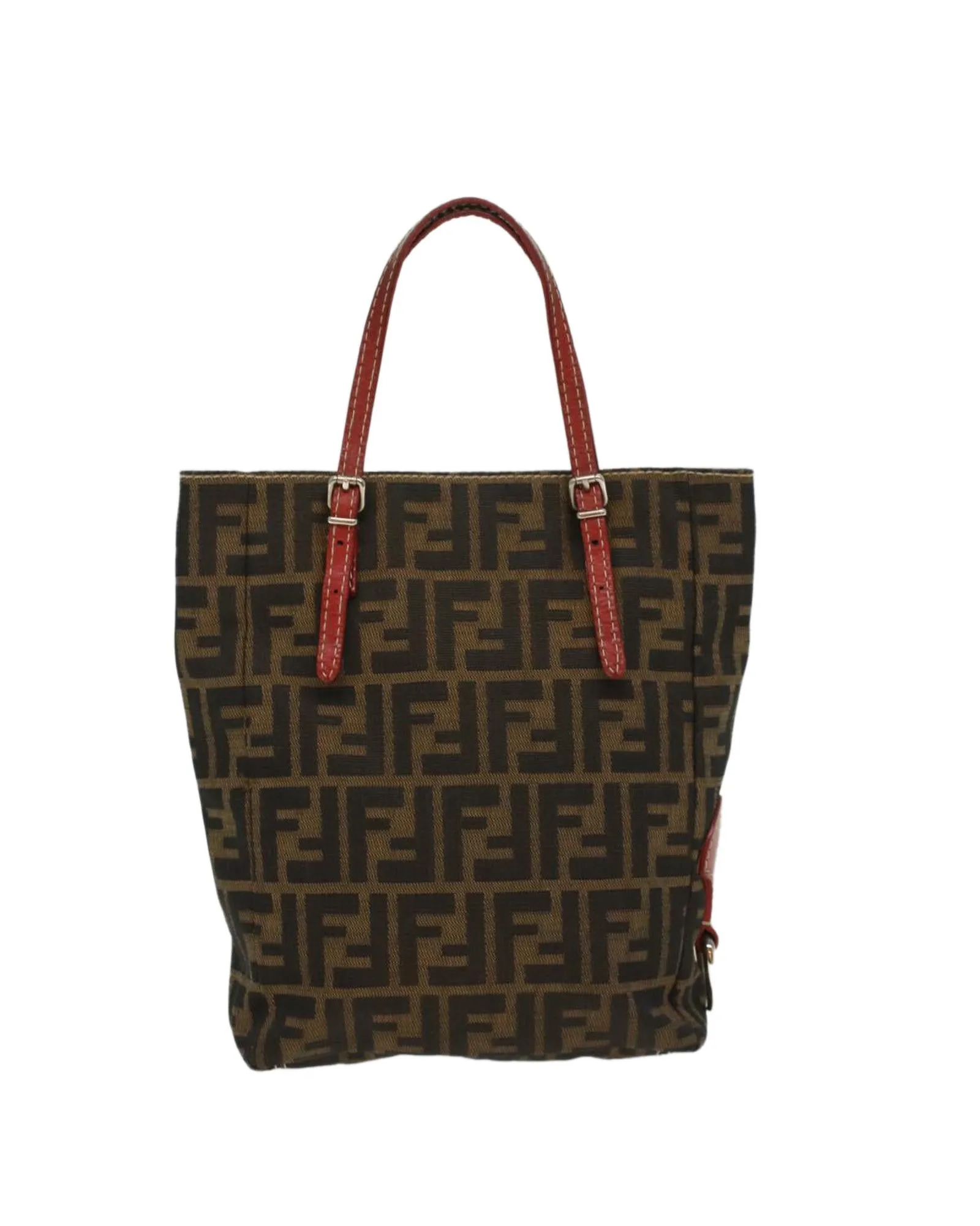 Canvas Hand Bag with Fendi Zucca Print