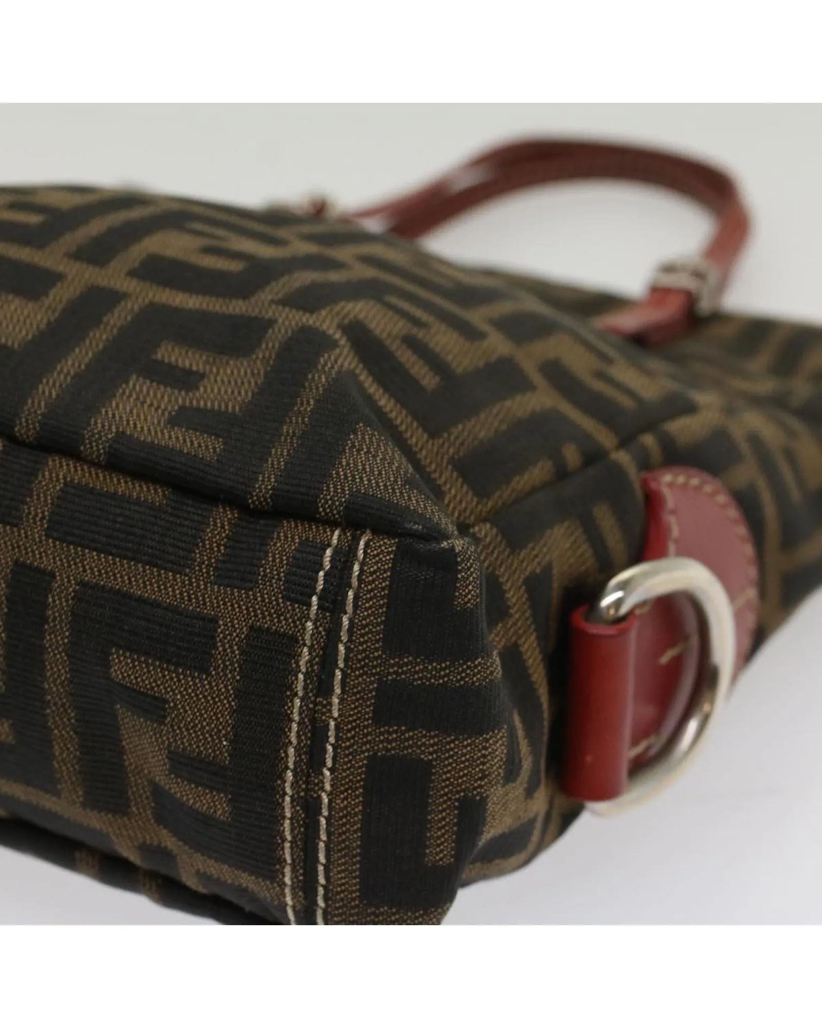 Canvas Hand Bag with Fendi Zucca Print