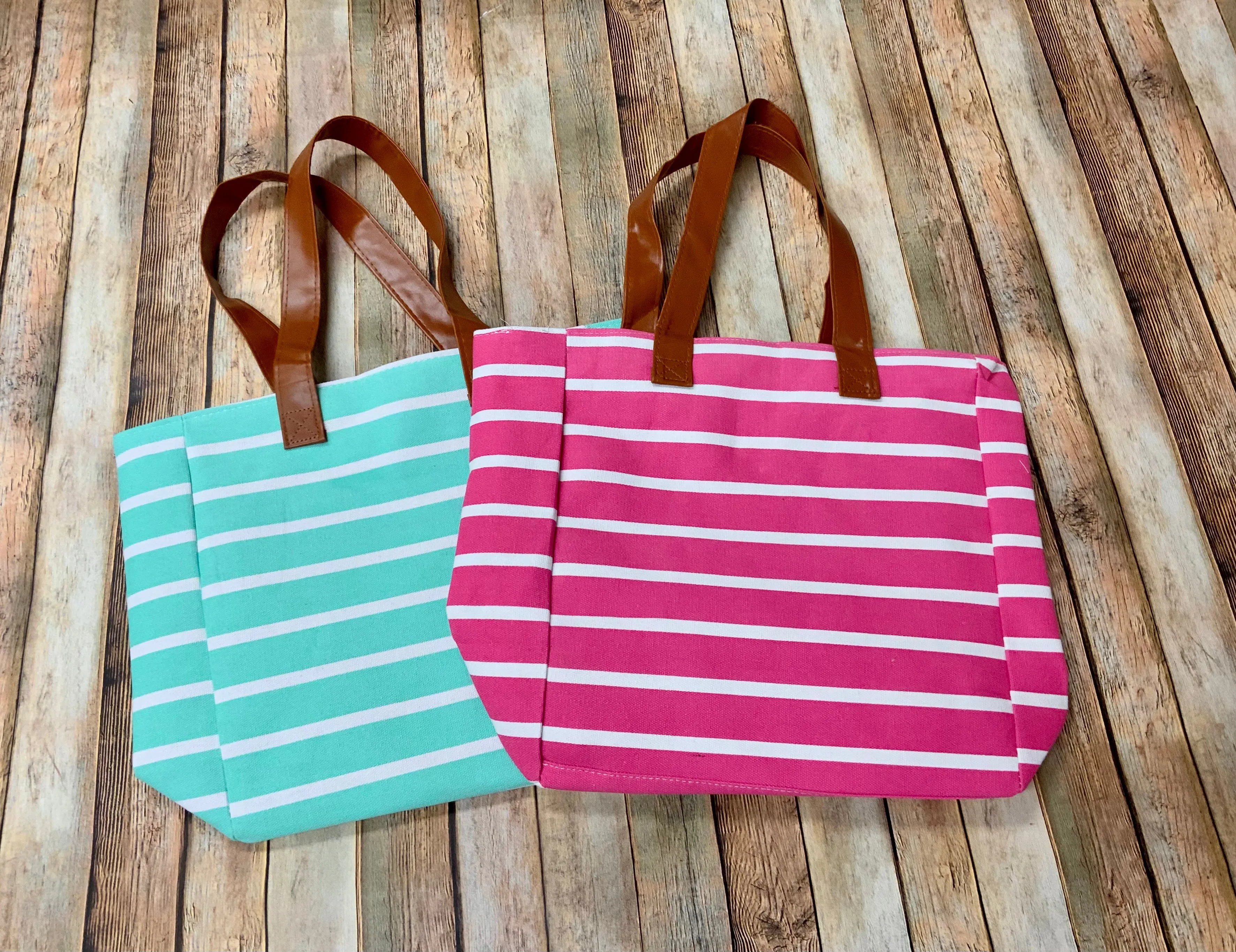 Canvas Stripe Tote