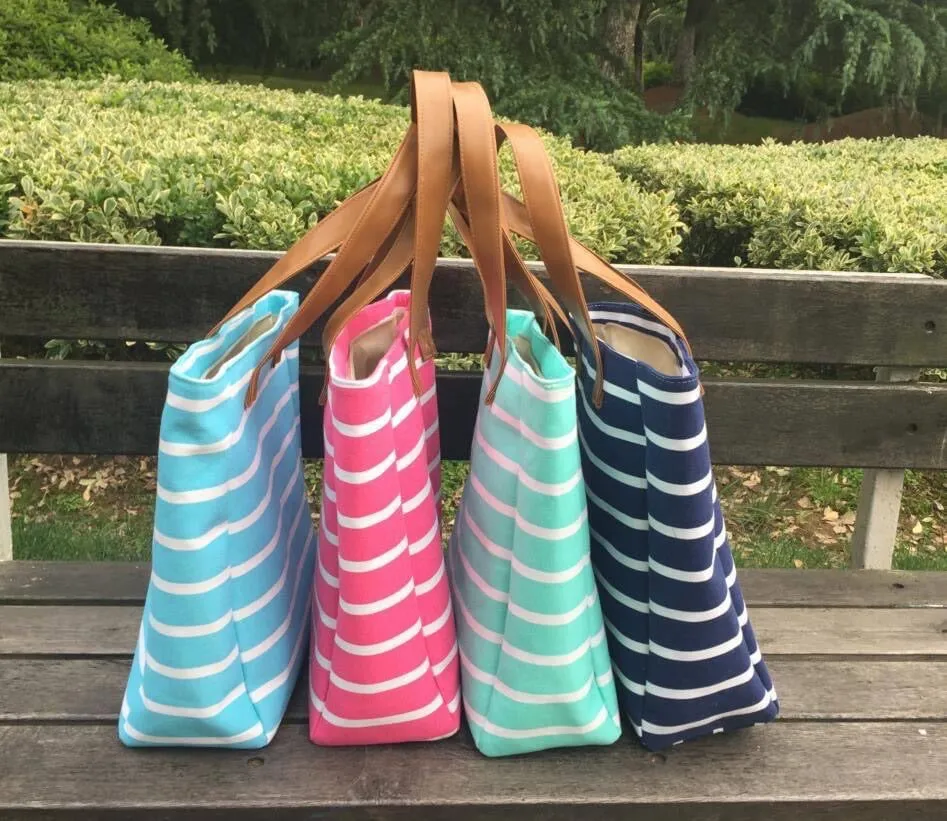 Canvas Stripe Tote