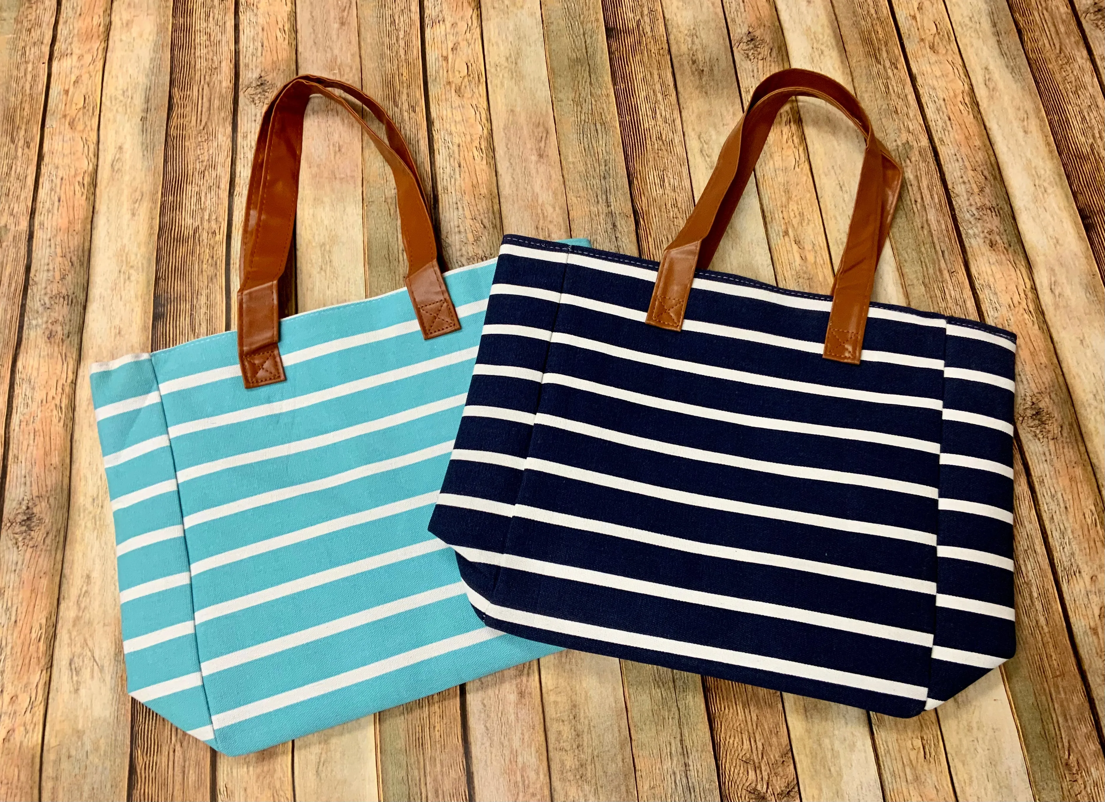 Canvas Stripe Tote