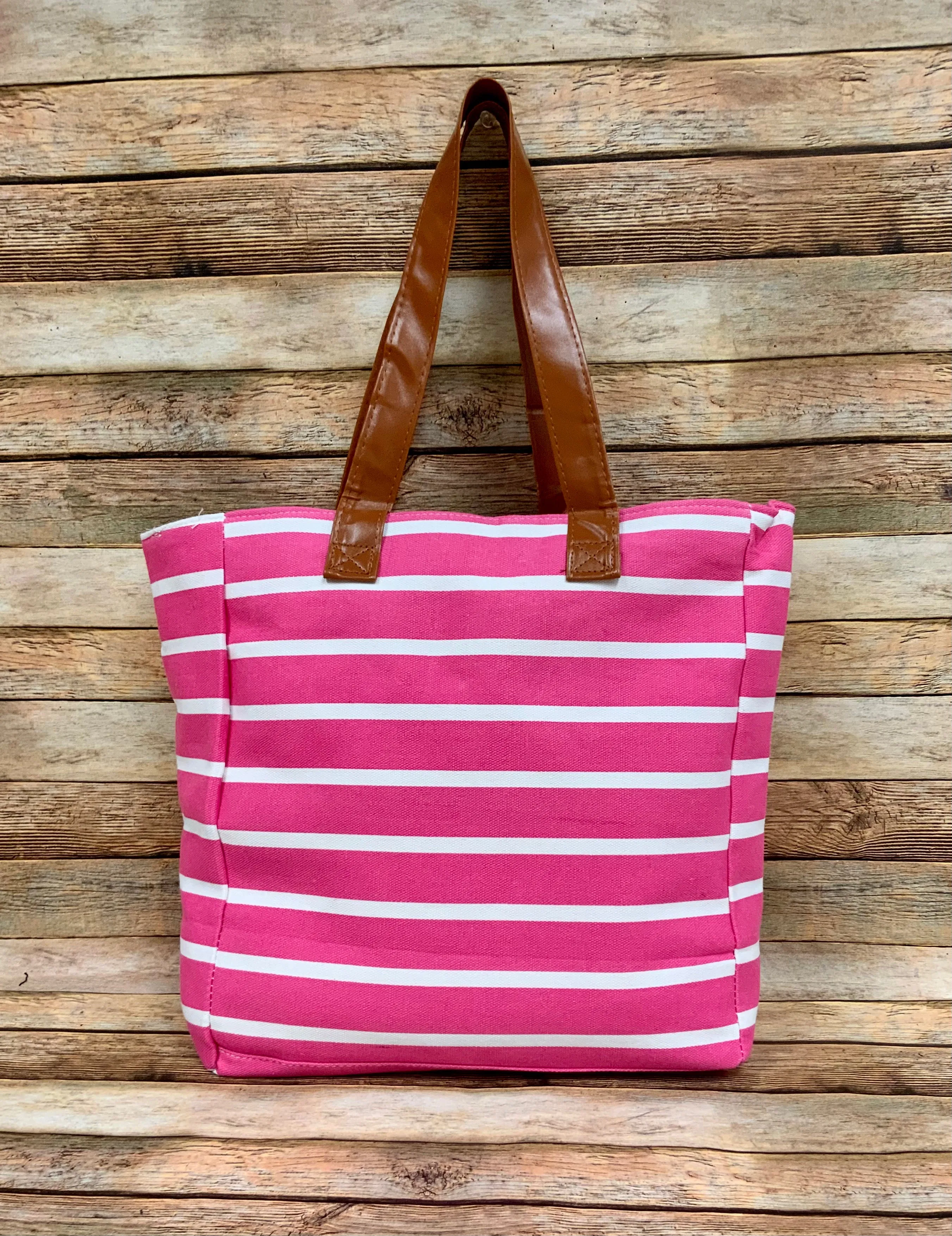 Canvas Stripe Tote