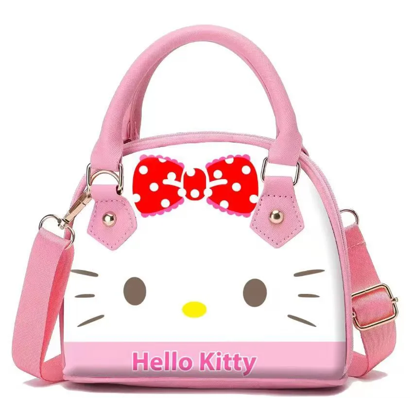 Cartoon Figure with Bow Crossbody Bag