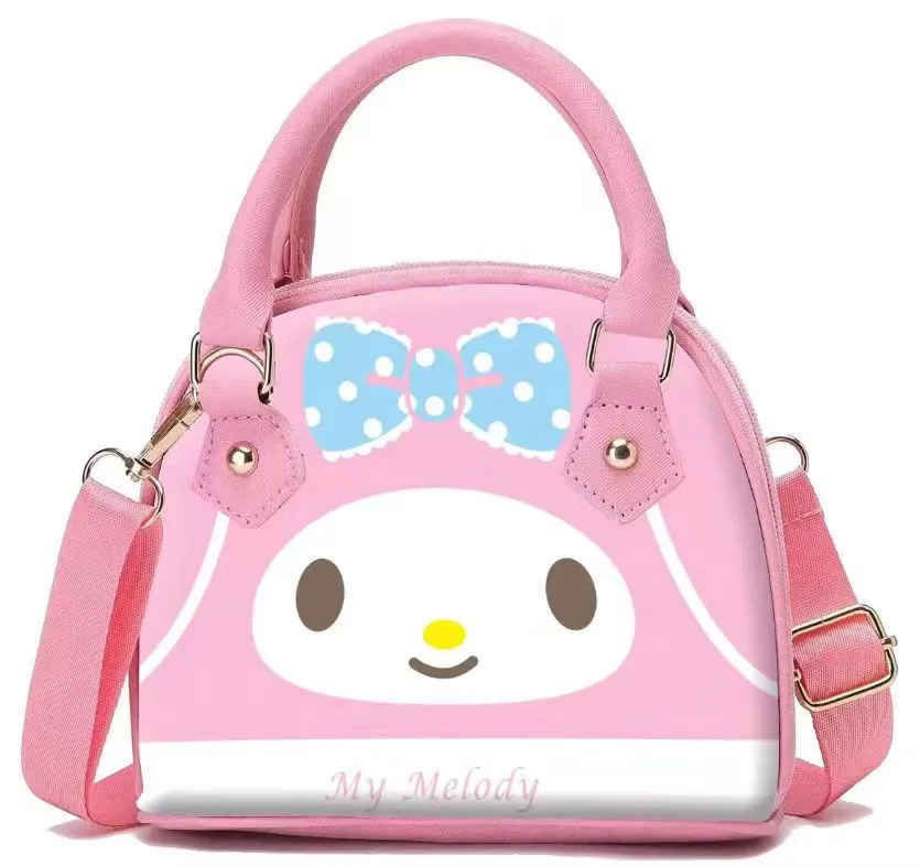 Cartoon Figure with Bow Crossbody Bag