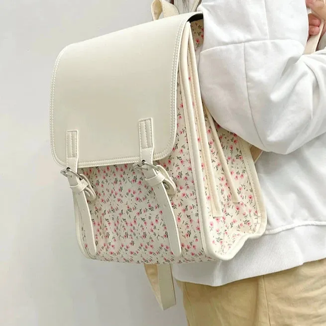 Charming Tulip Backpack - Stylish School Bag for Girls