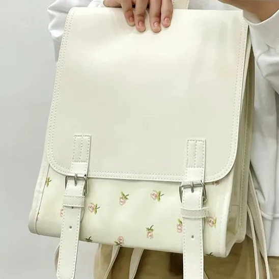 Charming Tulip Backpack - Stylish School Bag for Girls