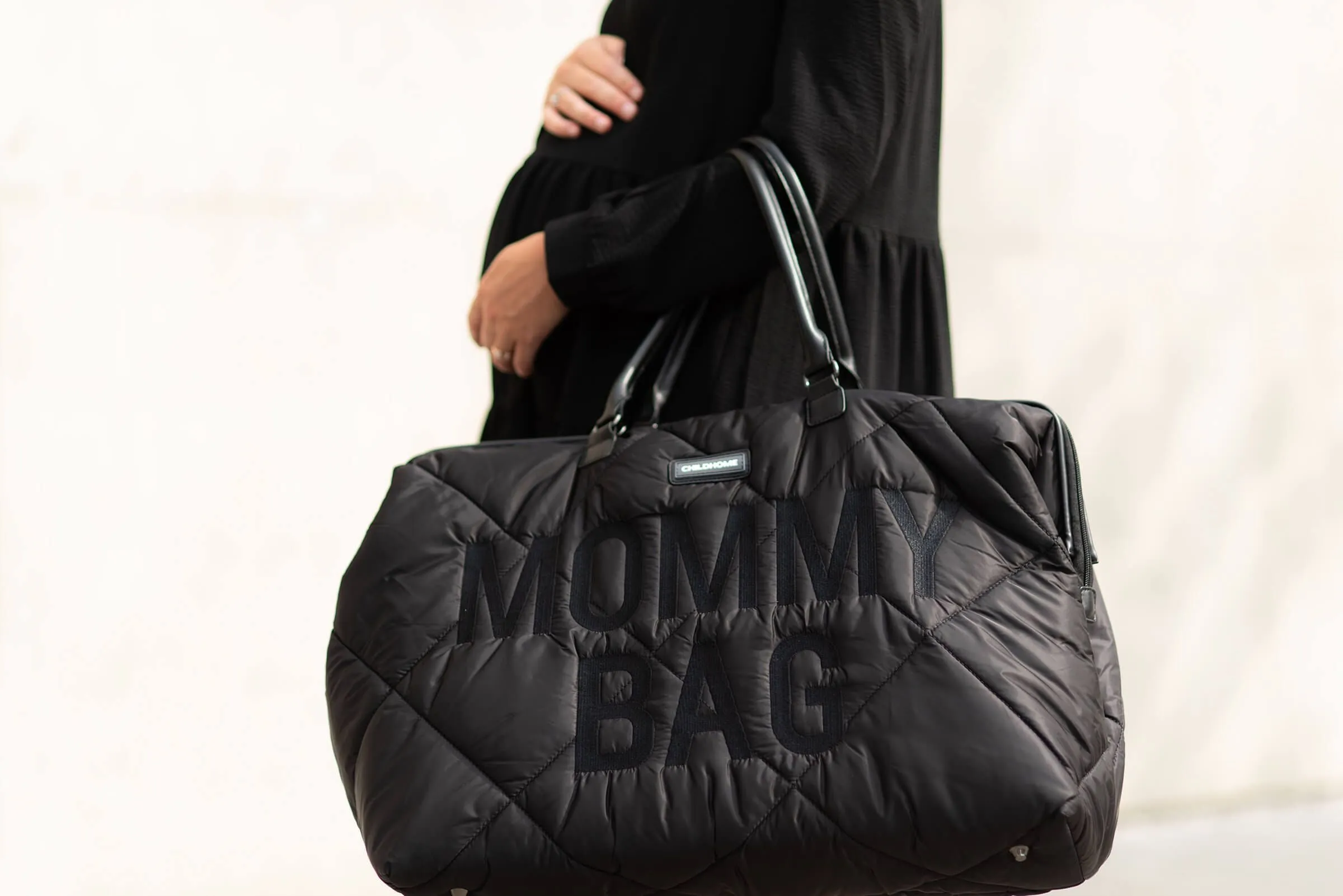 Childhome Weekendbag XL Mommy Bag Quilted | Black