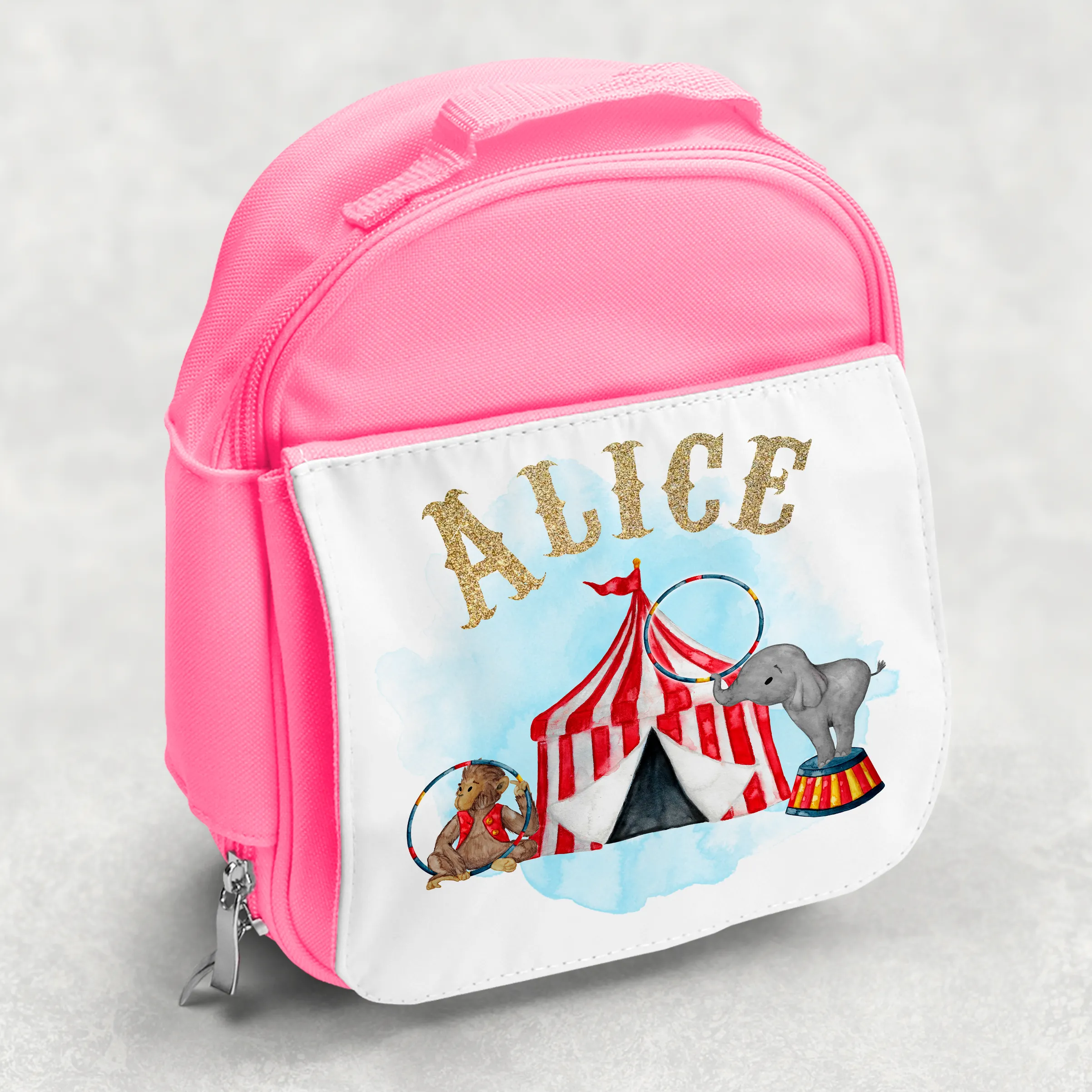 Circus Personalised Kids Insulated Lunch Bag