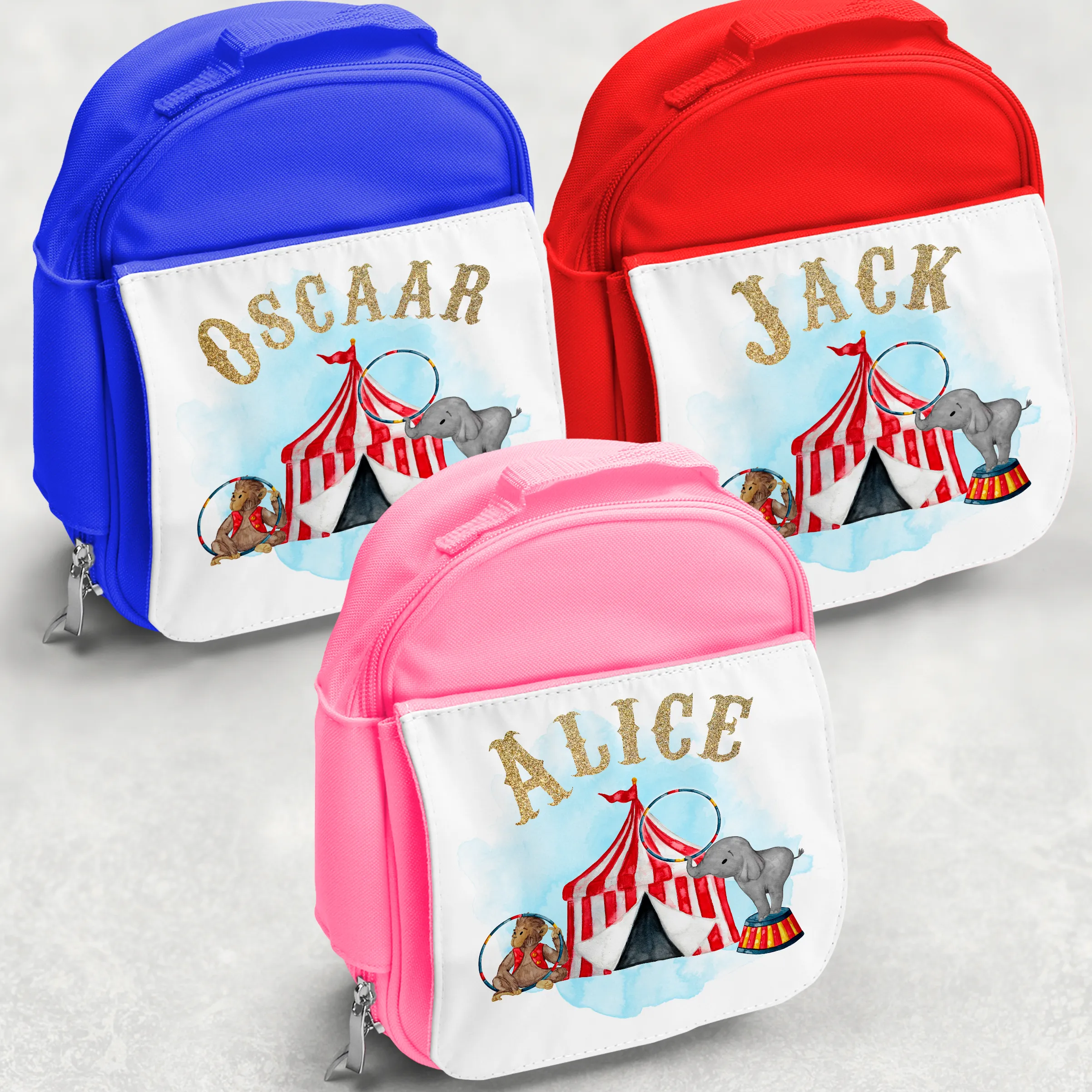 Circus Personalised Kids Insulated Lunch Bag