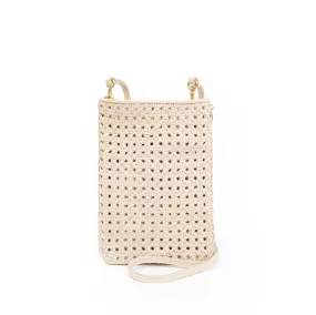 Clare V. - Poche in Cream Rattan