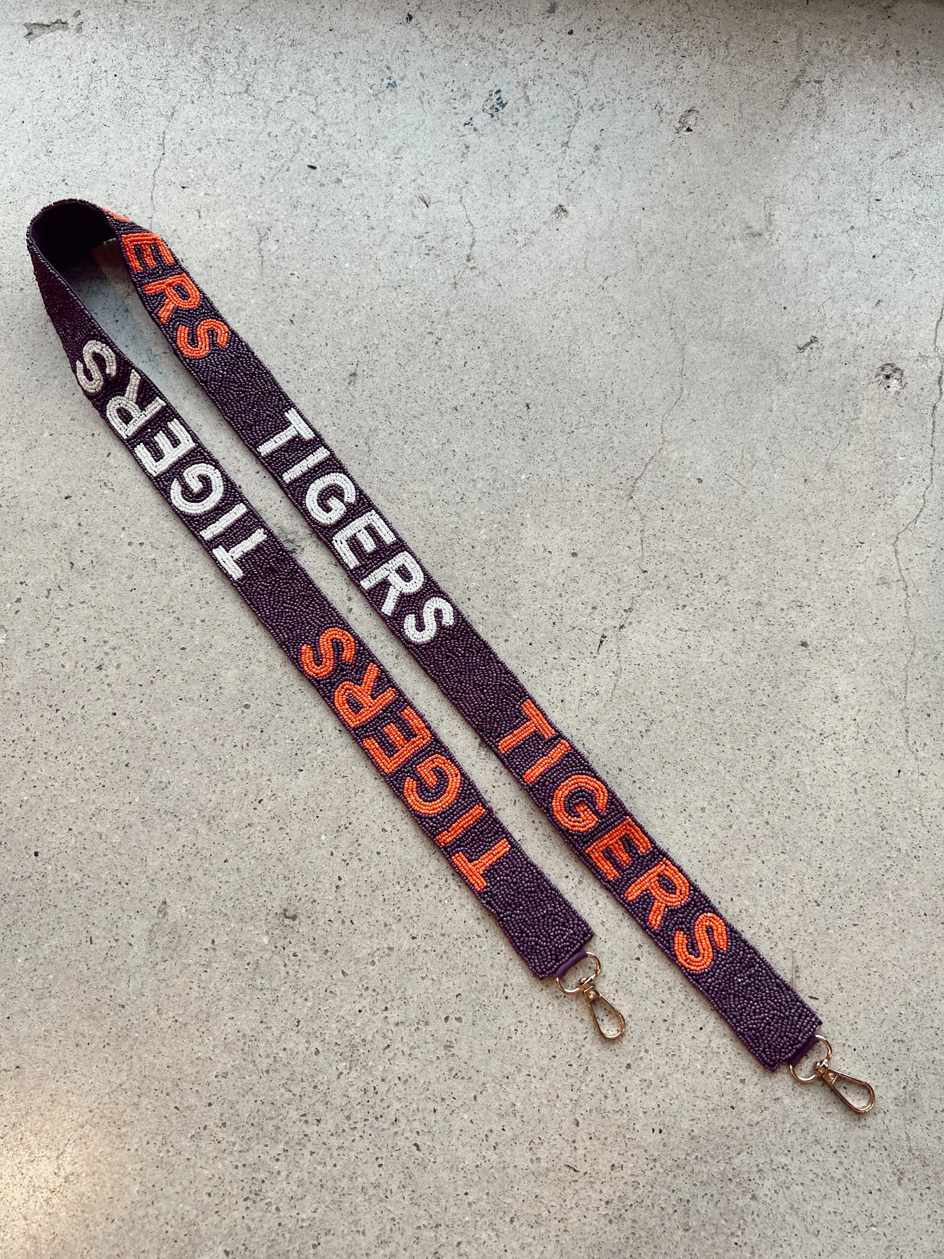 Clemson Beaded Purse Strap