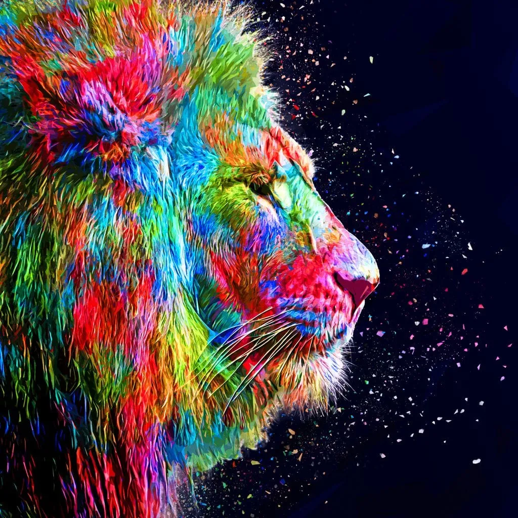 Colored Lion - Milos Karanovic