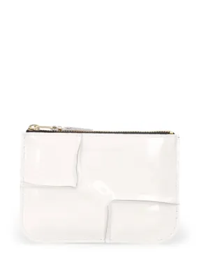 Comme des Garçons Wallet   Reversed Hem patent zip wallet 