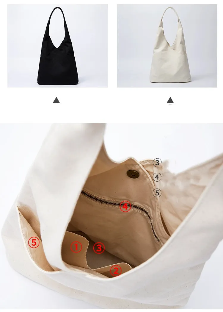 Cotton Canvas Hobo Bag Canvas Hobo Bags Thick Canvas Bag Womens