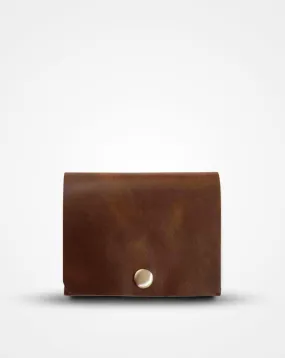 CRUSHED TAN NATIVE BATUA - SLIM LEATHER WALLET