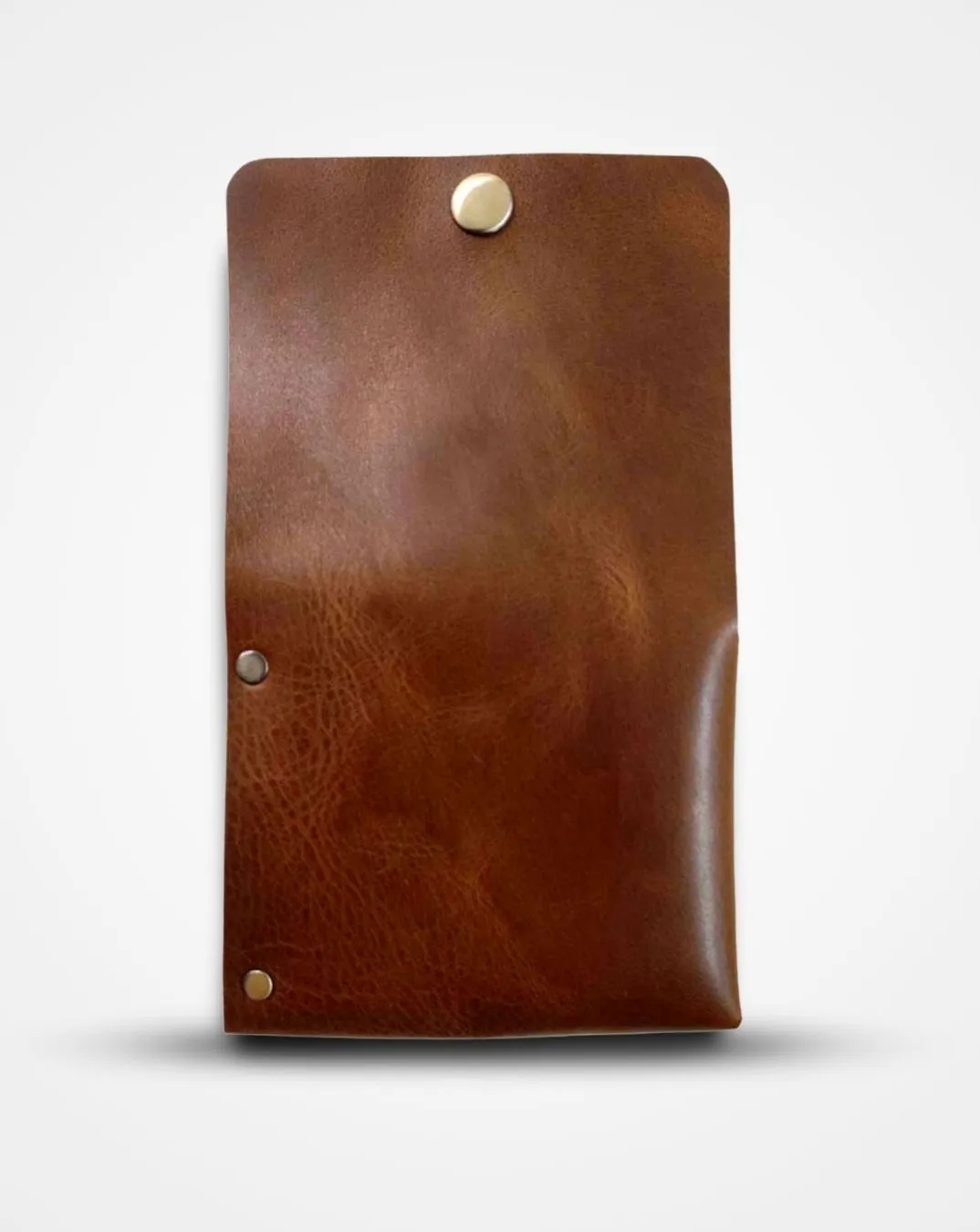 CRUSHED TAN NATIVE BATUA - SLIM LEATHER WALLET