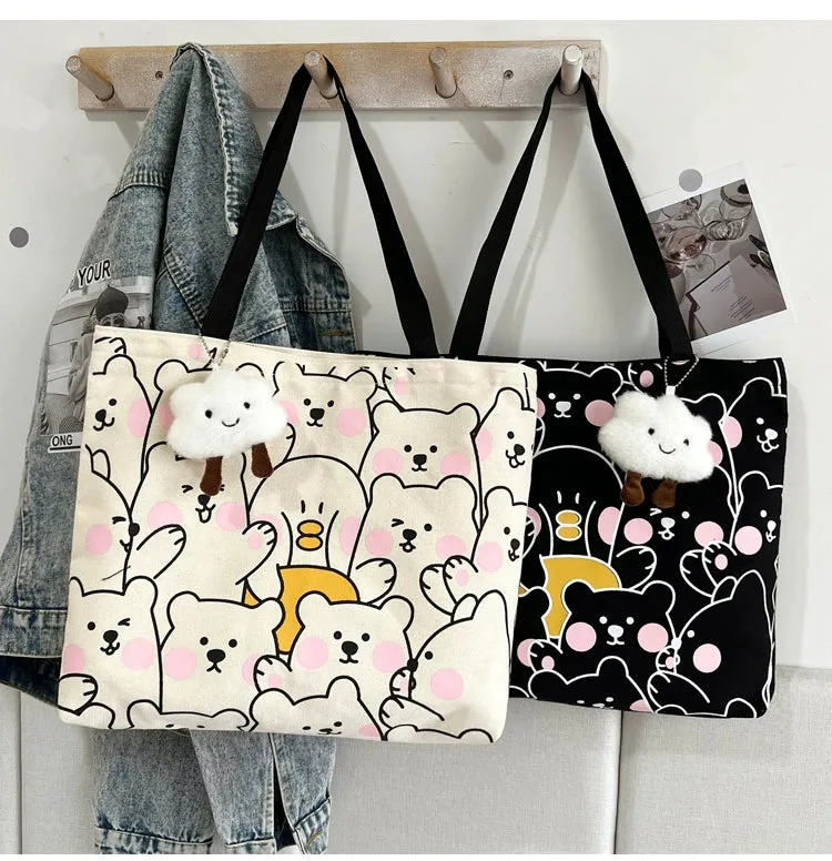 Cute Canvas Bag for College Students