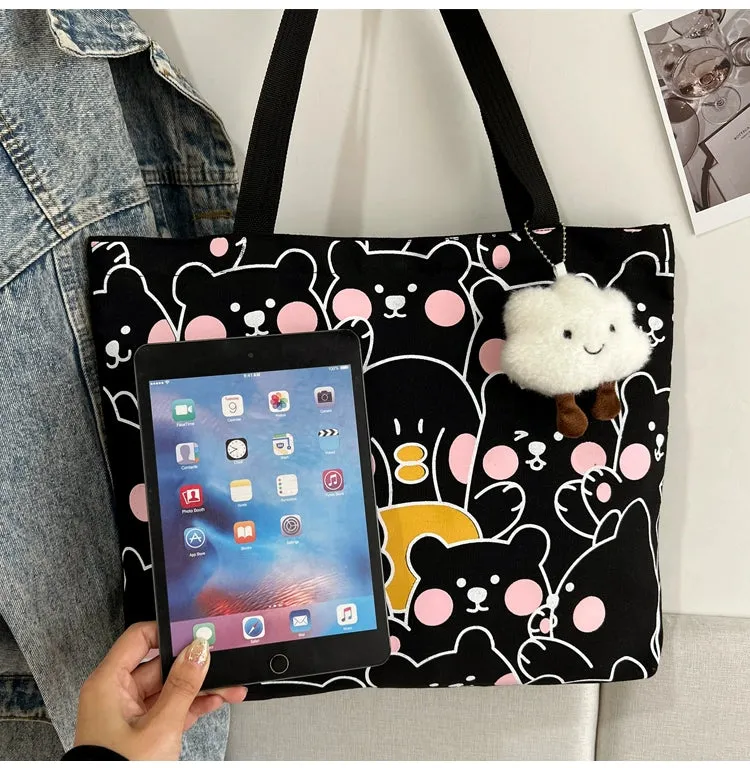 Cute Canvas Bag for College Students