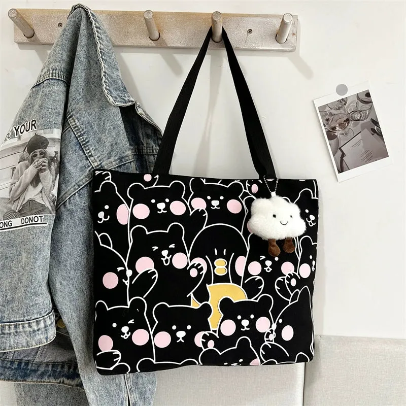 Cute Canvas Bag for College Students