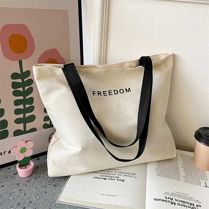 Cute Canvas Bag for College Students