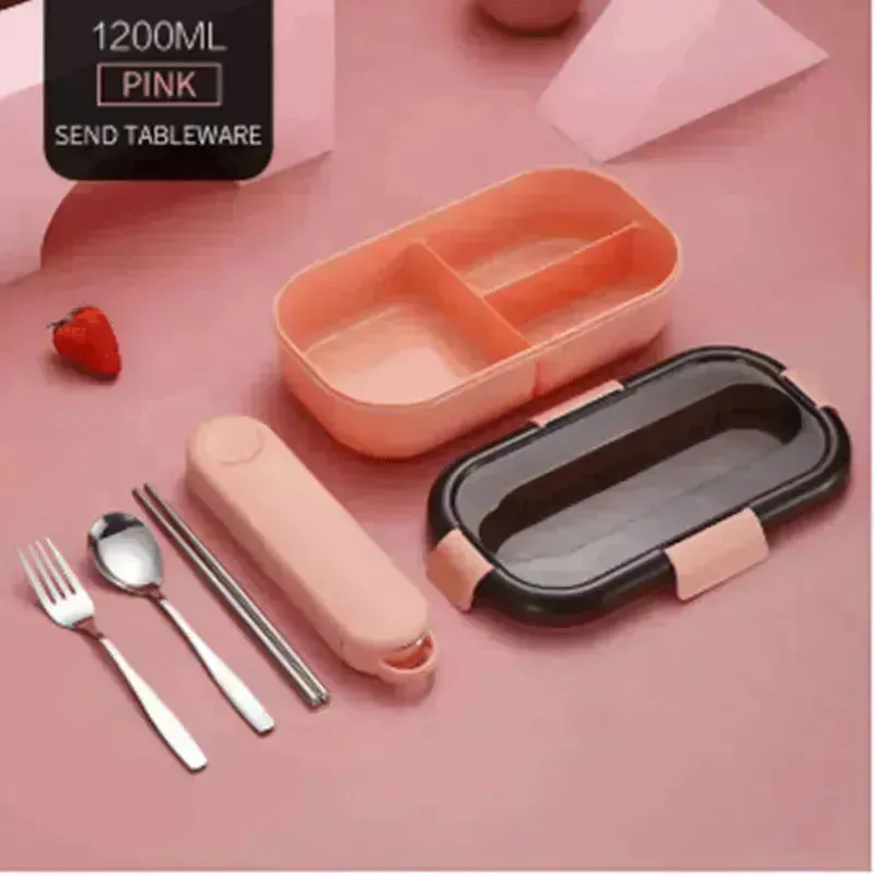 Cutlery Lunch Box Set Lunch Box Can Be Microwave Heated