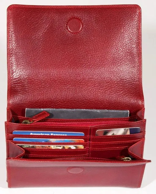 Derek Alexander Leather Ladies' Handbag with organizer/wallet