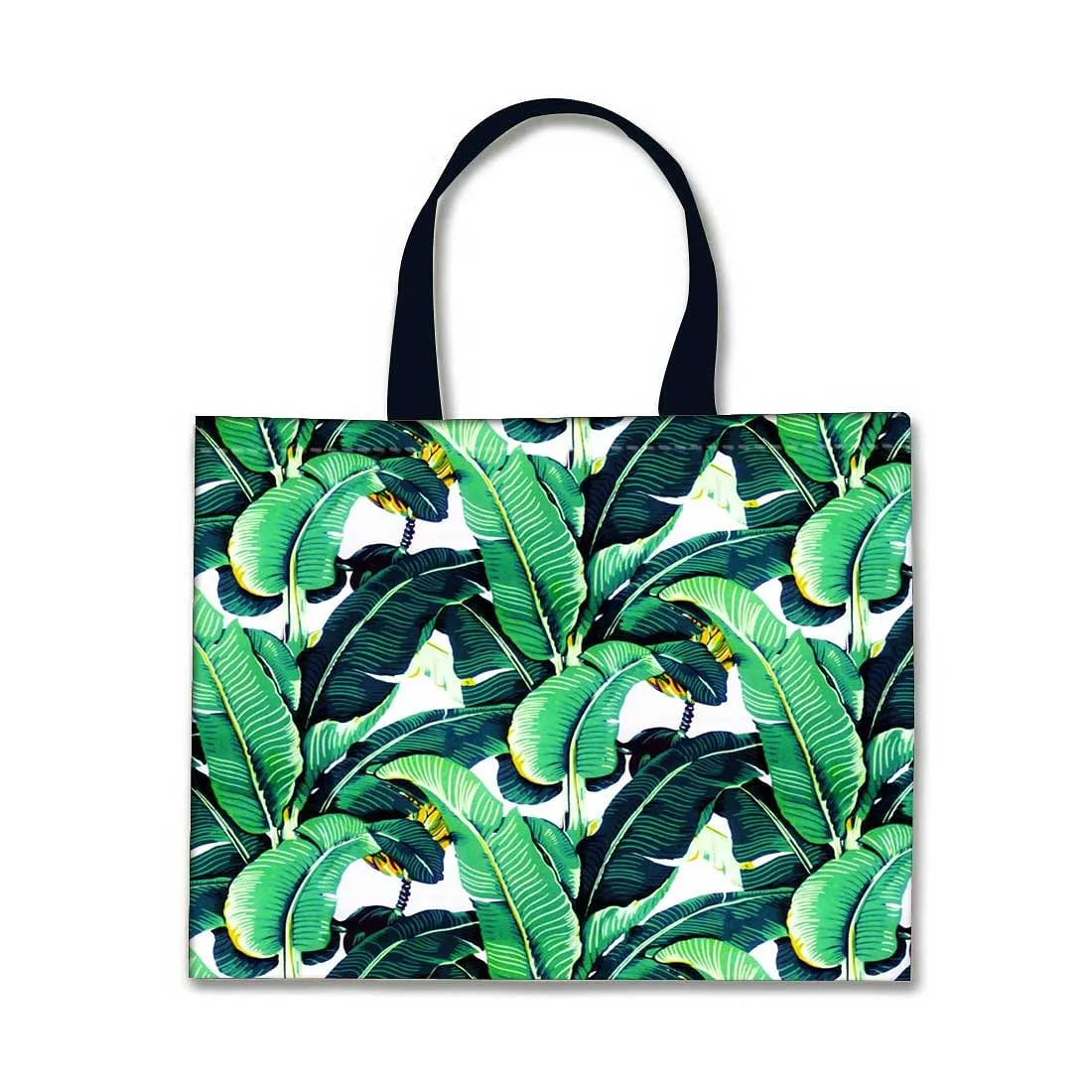 Designer Tote Bag With Zip Beach Gym Travel Bags -  Banana Leaves