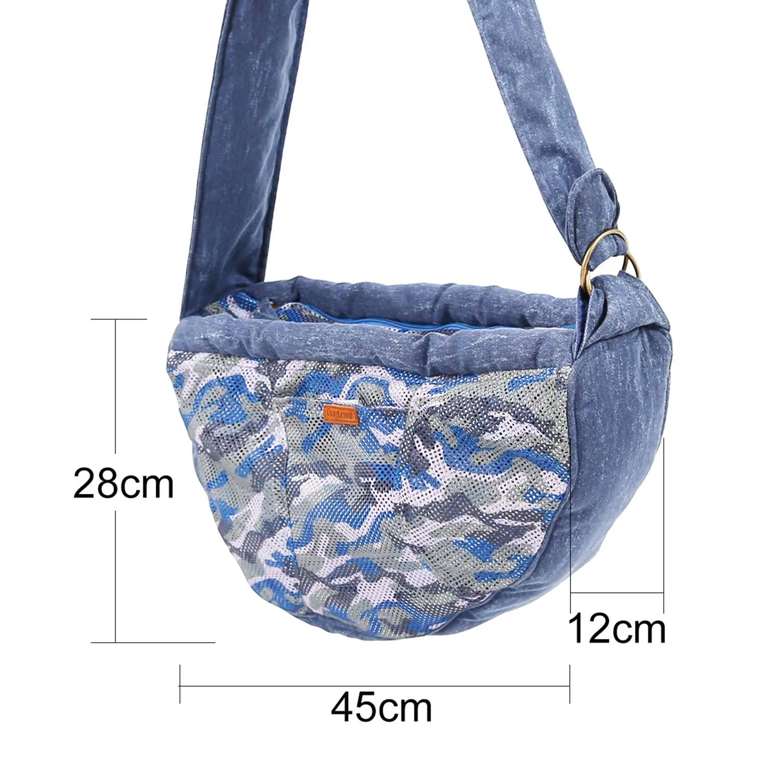 Doglemi Camouflage Pet Sling Bag (Blue)