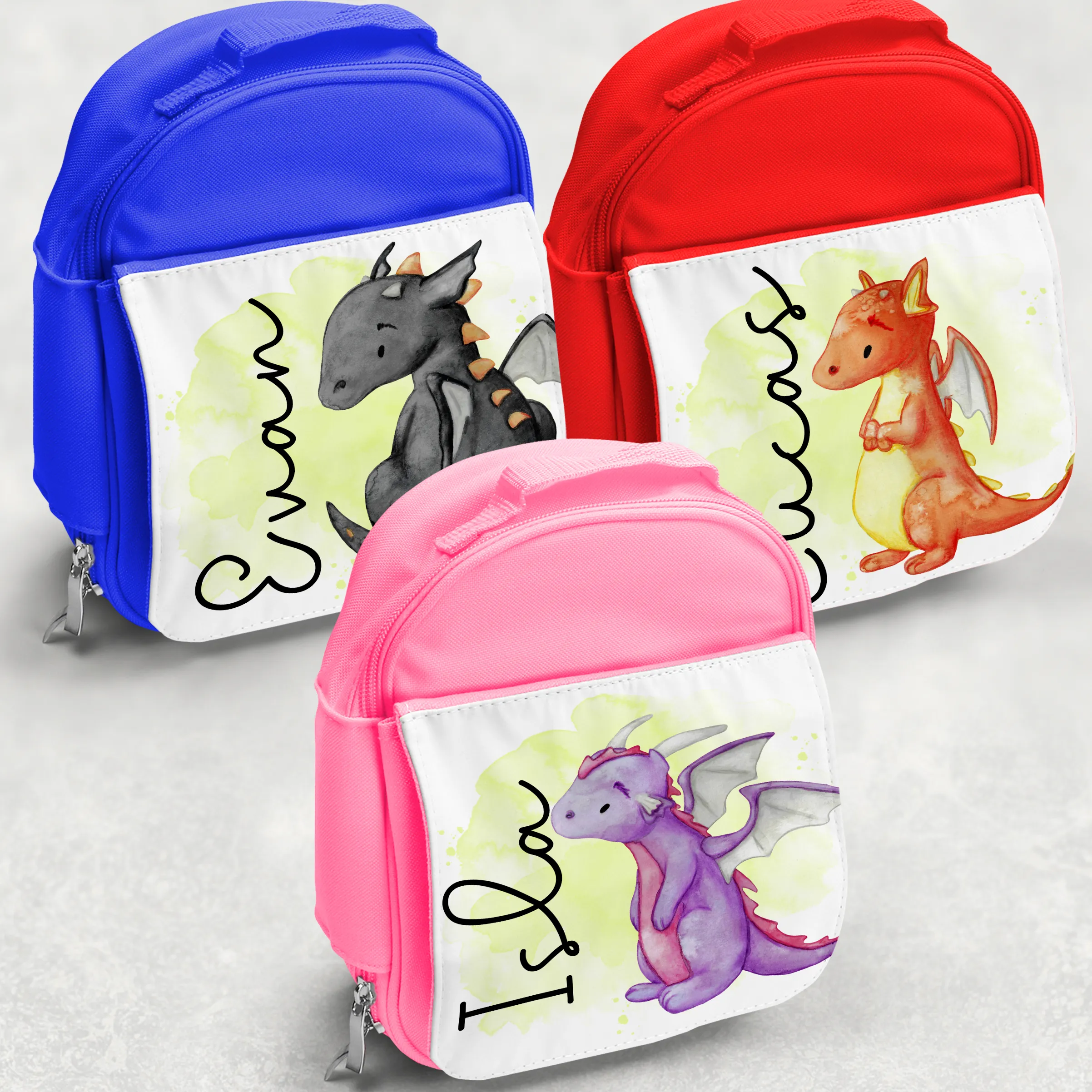 Dragon Personalised Kids Insulated Lunch Bag