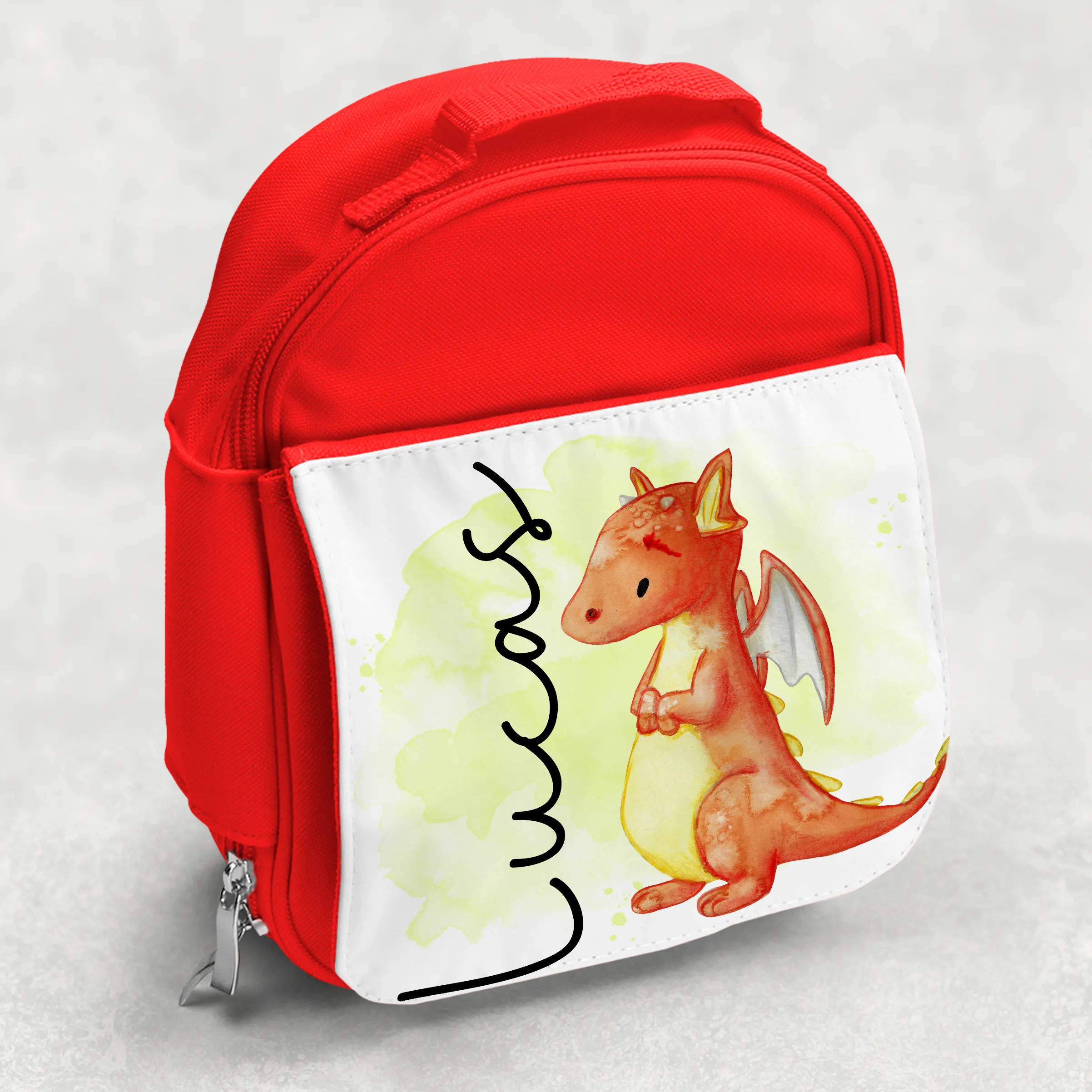 Dragon Personalised Kids Insulated Lunch Bag