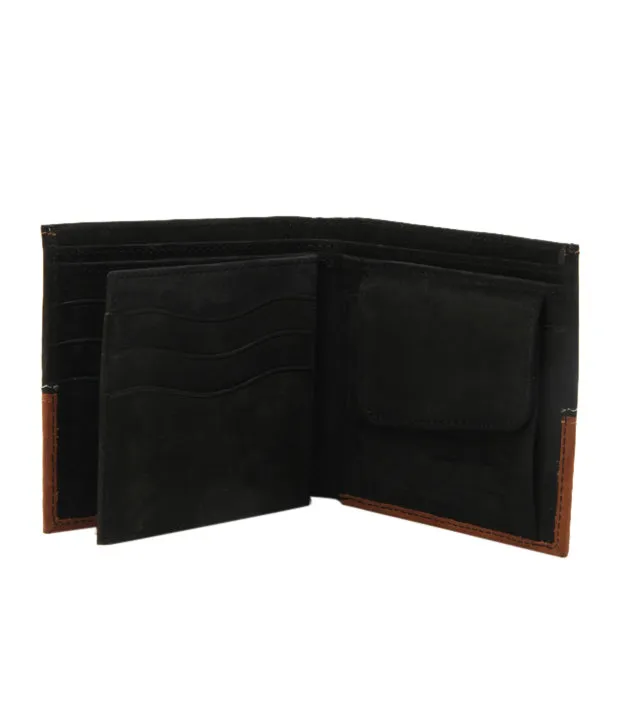 Dual Colour Nubuck Leather Mens Wallet