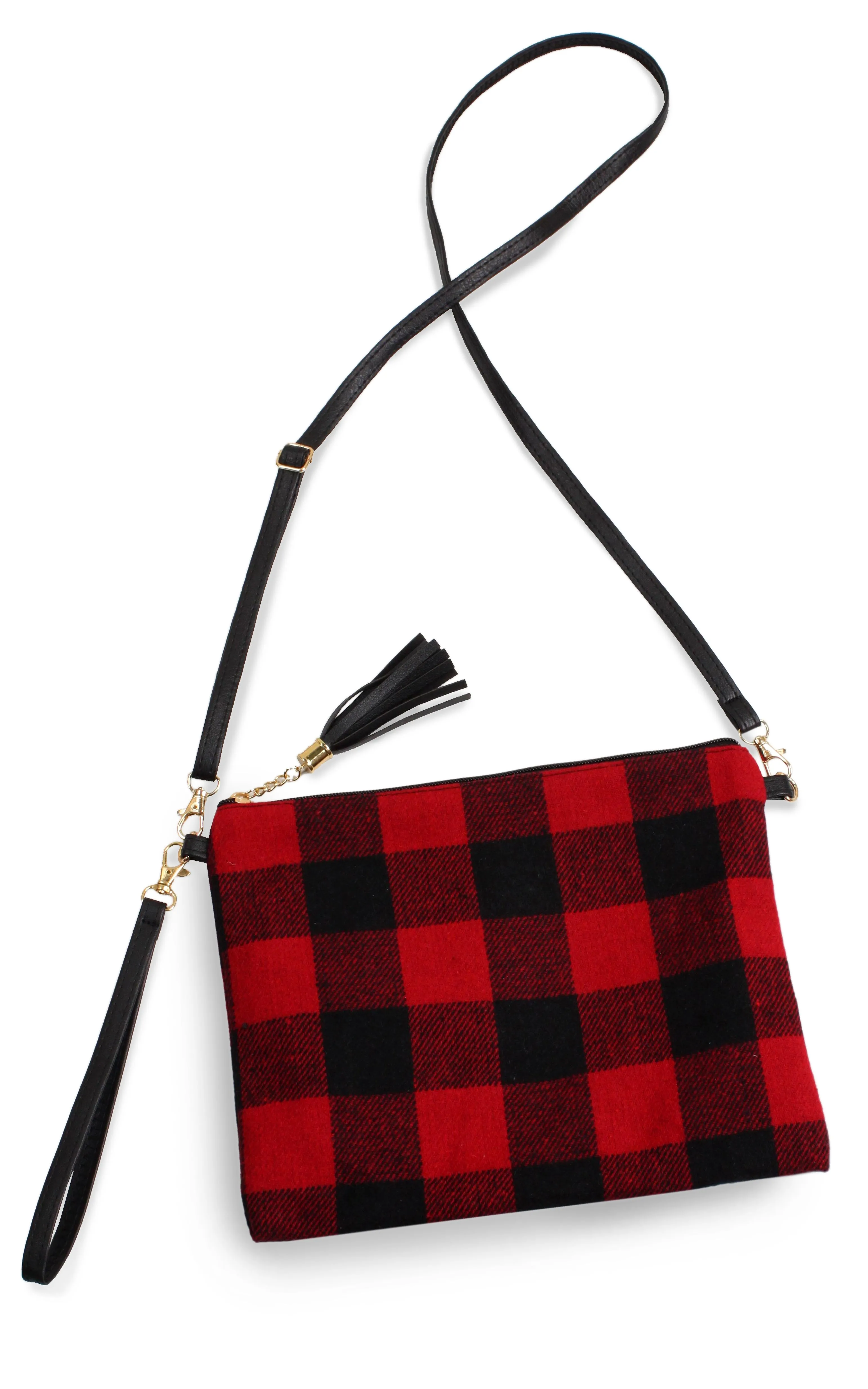 EABG9882 Red Buffalo Crossbody Clutch Bag