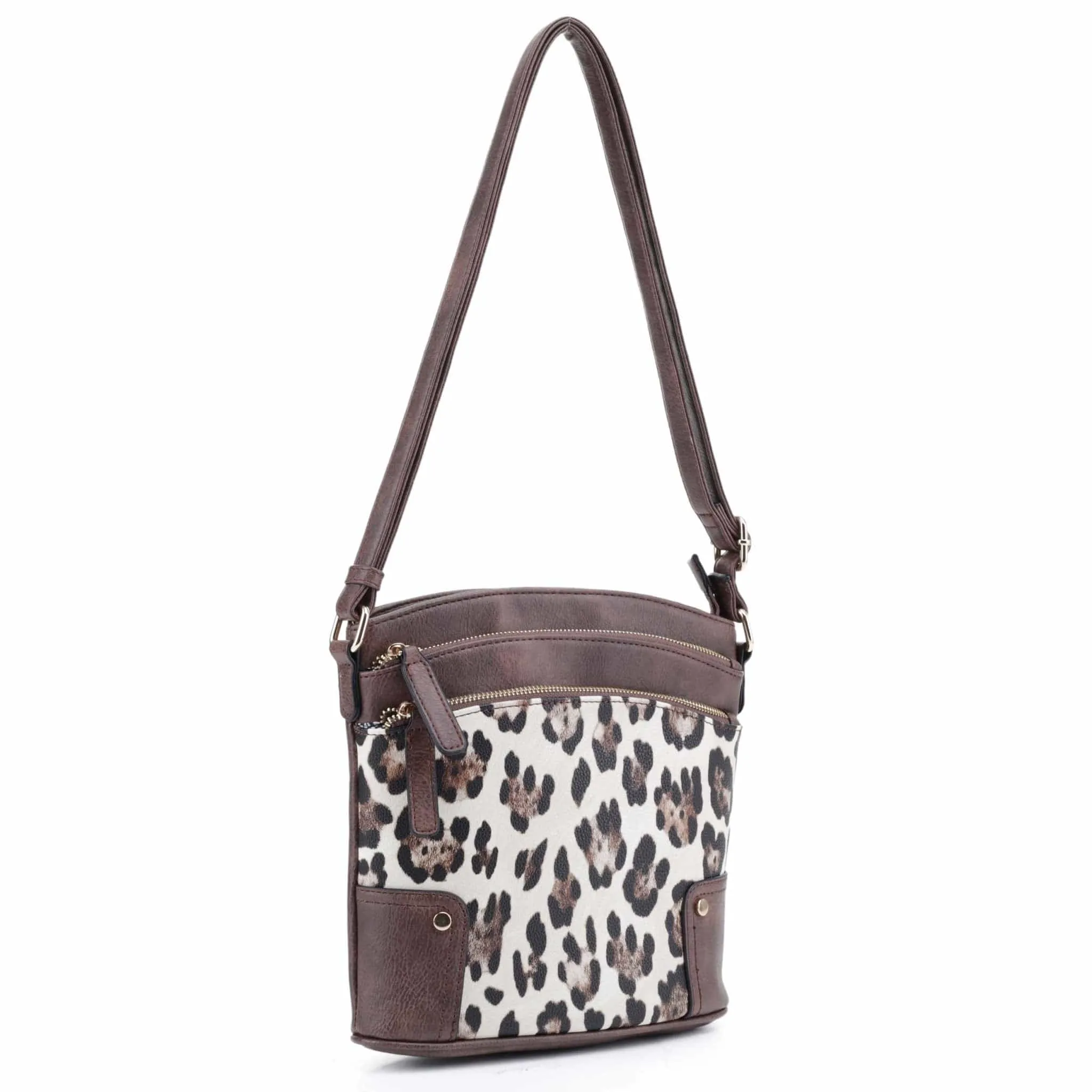 EJ60065L Leopard Printed Shoulder Crossbody Bag