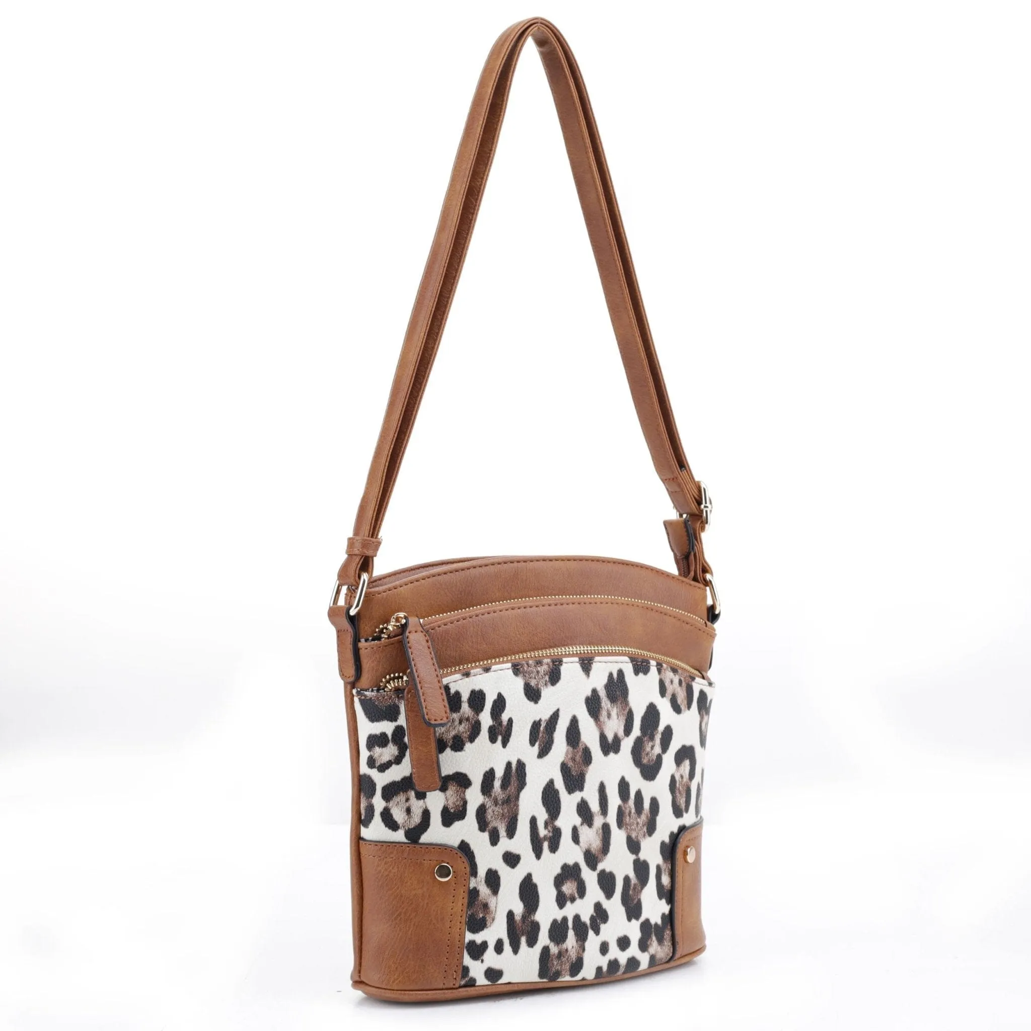 EJ60065L Leopard Printed Shoulder Crossbody Bag