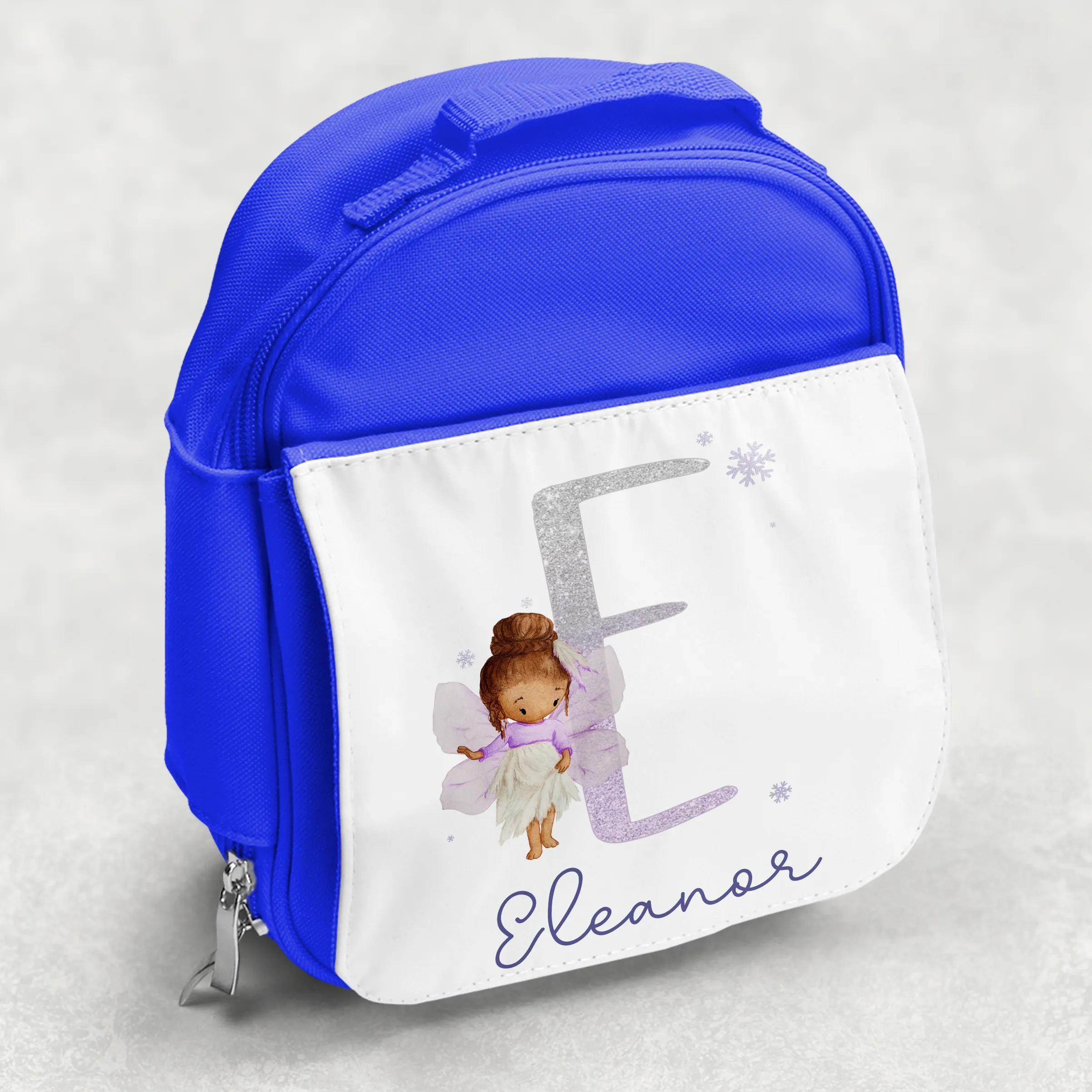 Fairy Glitter Alphabet Personalised Kids Insulated Lunch Bag