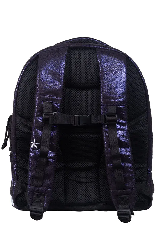 Faux Suede in Midnight Magic Rebel Dream Bag Plus With White Zipper