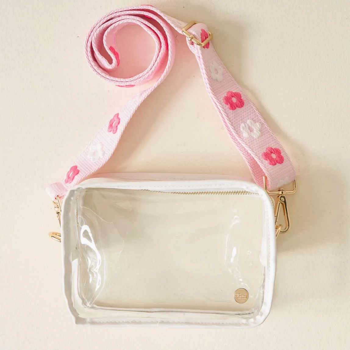 Floral Abundance Clear Crossbody with Flower Strap