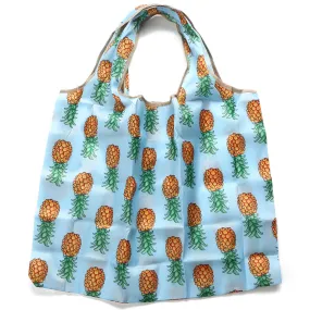 Foldable Bag Jackie Pineapple Sky Blue