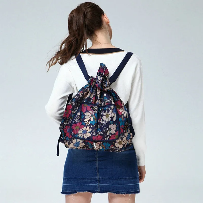 Foldable Large Capacity Flower Travel Backpack