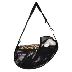 Fundle Pet Sling Dog Carrier Black/Leopard