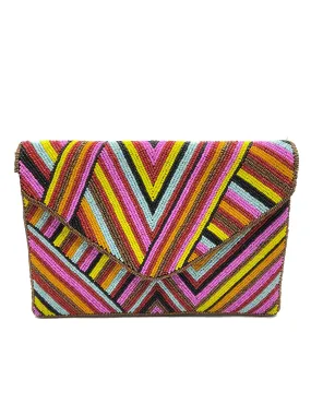 Geometric Beaded Clutch