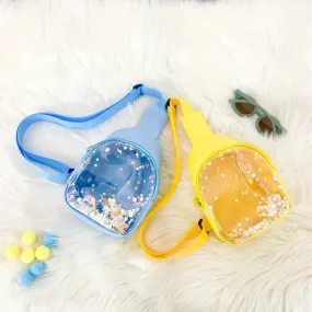 Glitter Design Mini Transparent Crossbody Bag for Kids