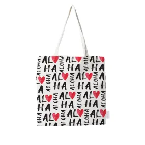 Graffiti Aloha Hearts Tote