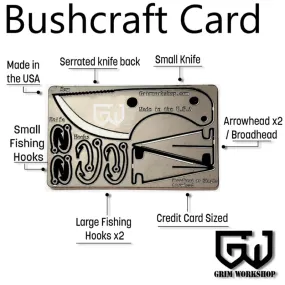 Grim Workshop Bushcraft EDC Survival Card*