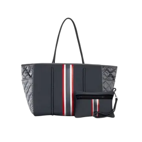 HA Bag Grayson SHADOW Neoprene Red Silver Stripe