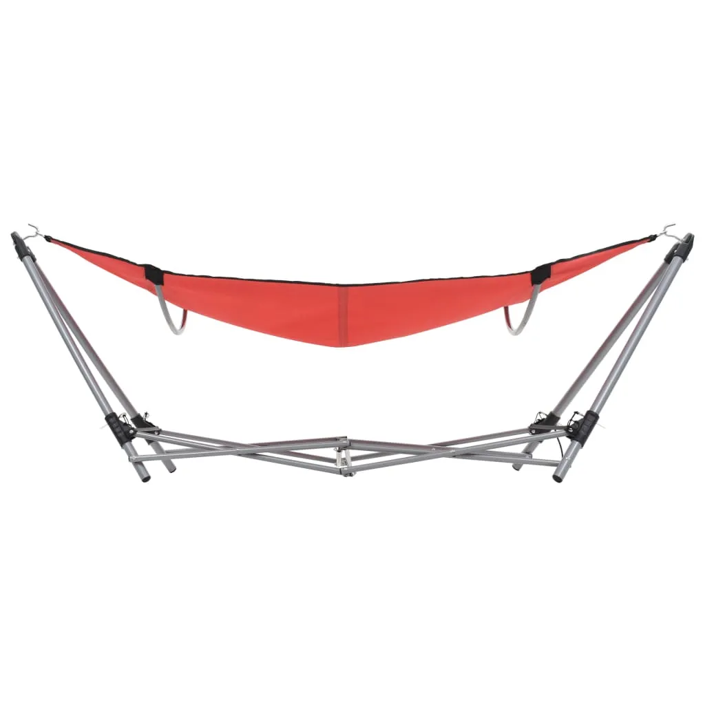 Hammock with Foldable Stand Red