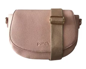 HARPER SADDLE CROSSBODY BAG PALE PINK