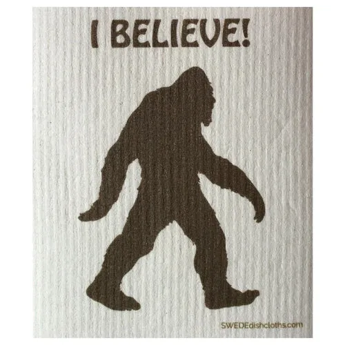 I Believe Bigfoot: Single Cloth - SWEDEdischcloths