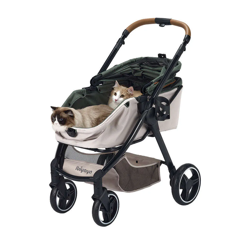 Ibiyaya Retro Luxe Large Pet Stroller